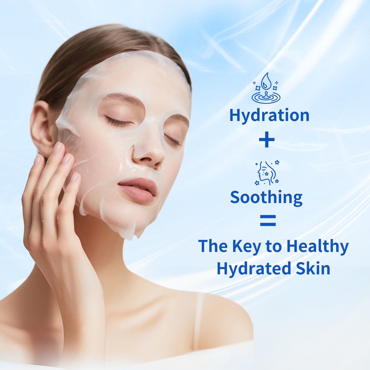 N57 Hydrating Moisturizing Mask, 72H Long-Lasting Hydration, Ectoin + Patented Ginseng, 3-in-1 Soothing Firming