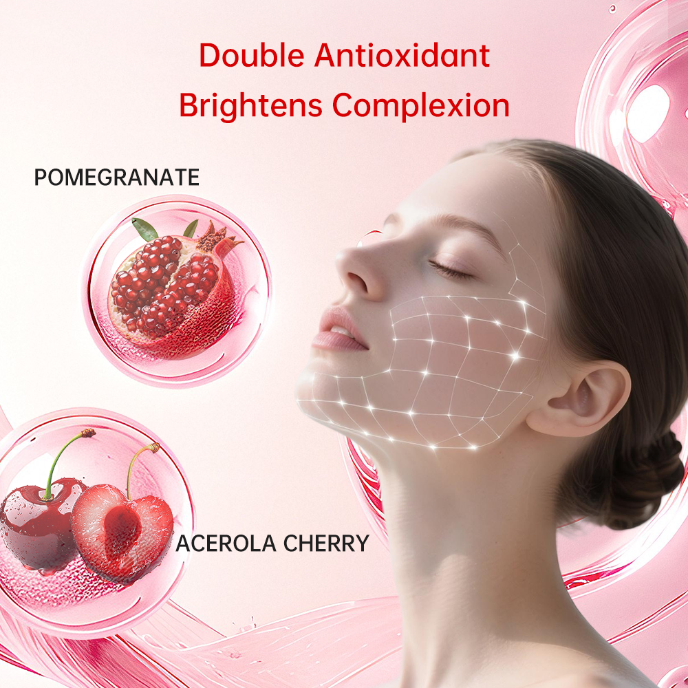 Ginseng Tissue Culture Adventitious Root Pomegranate Drink - 5500mg Highly Active Saponins, Cold-Dispelling with Old Ginger & Cinnamon, Double Antioxidant, 15mL×10