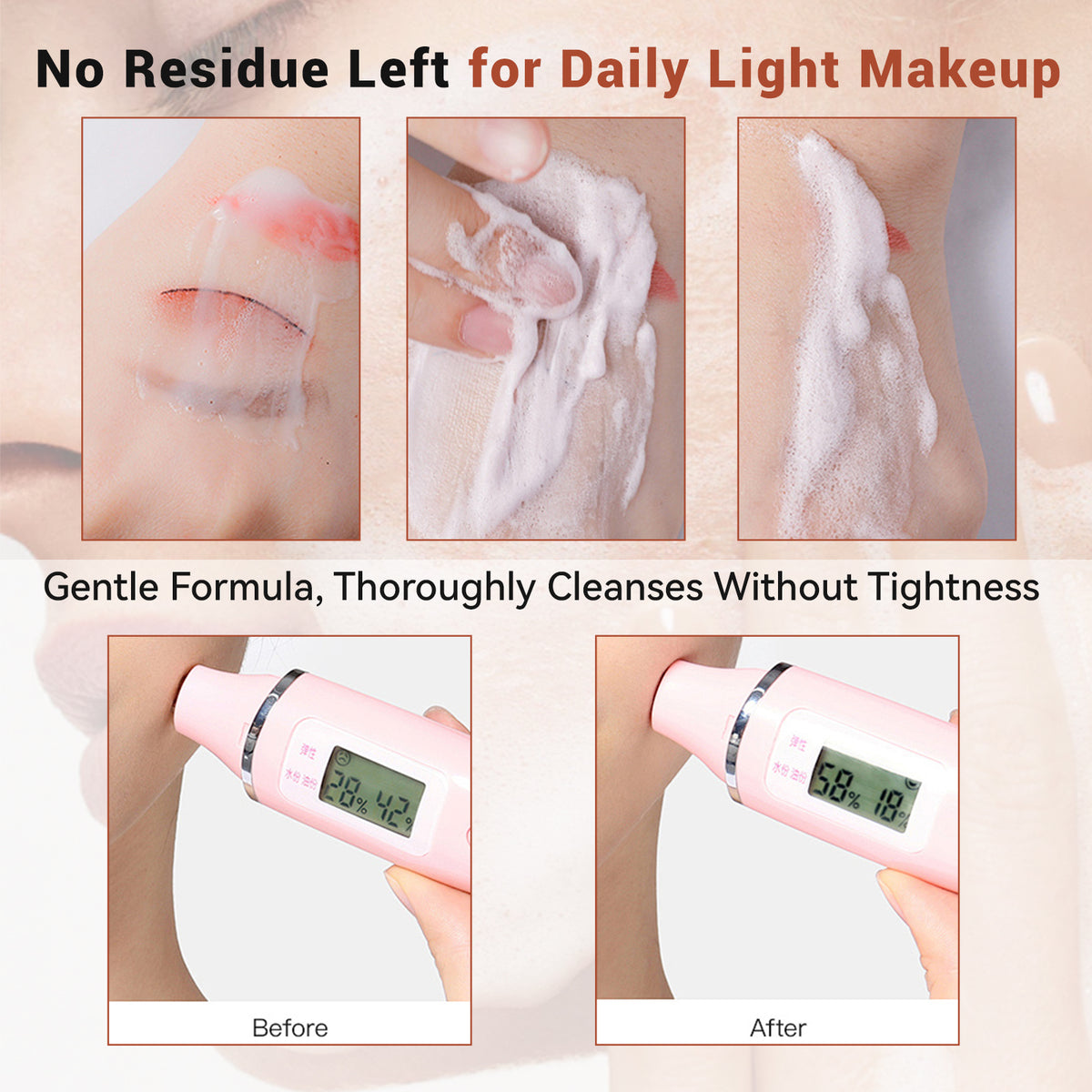 N57 Moisturizing Cleansing Gel Cleansing amino acid surfactant aloe vera leaf juice